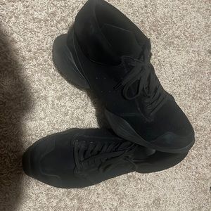 Black Suede Rick Owens Sneaker